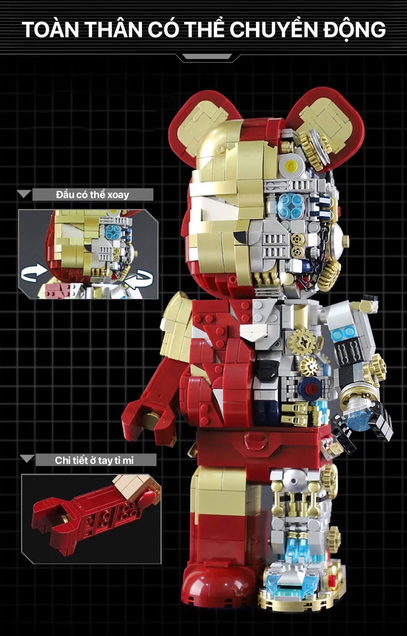 Mô hình lắp ghép - Bear Robot 188004 1 mo hinh lap ghep bear robot 02